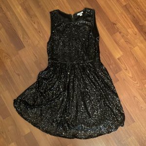 Issi Black Sequined Cocktail Dress